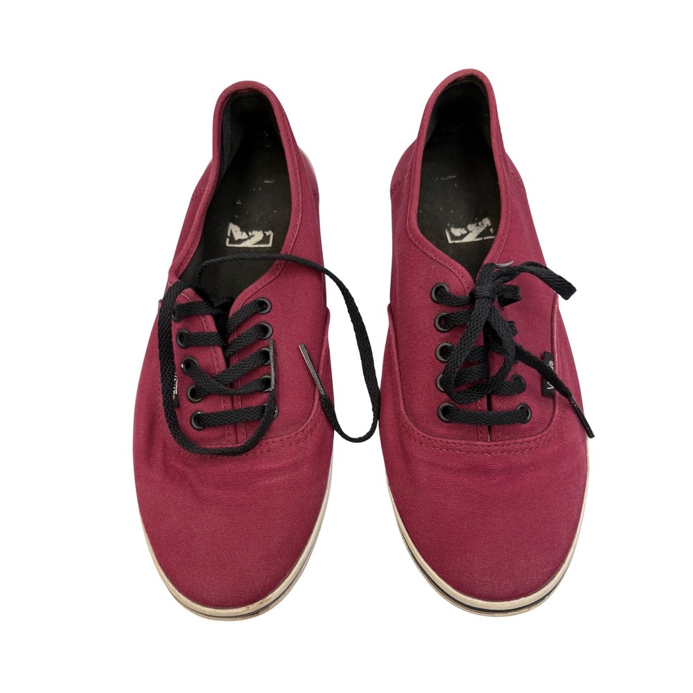 Vans Lo Pro Burgundy Maroon Mens 7.5 Women 9 Canvas Sneakers Low Top Skate Shoes